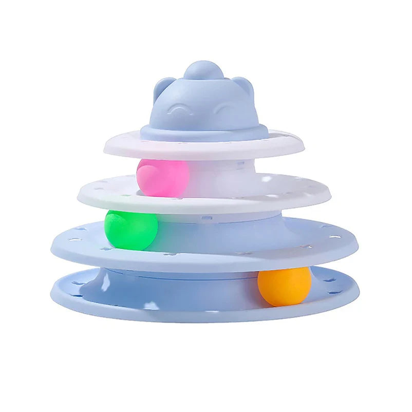 GalaxySpin 3-Layer Cat Track Toy