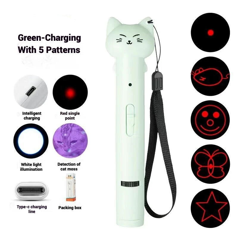 Multi-Pattern Infrared Cat Chaser for Exercise & Training