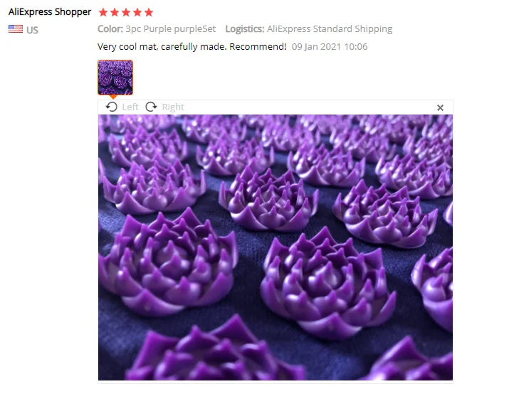 Lotus Acupressure Massage Mat