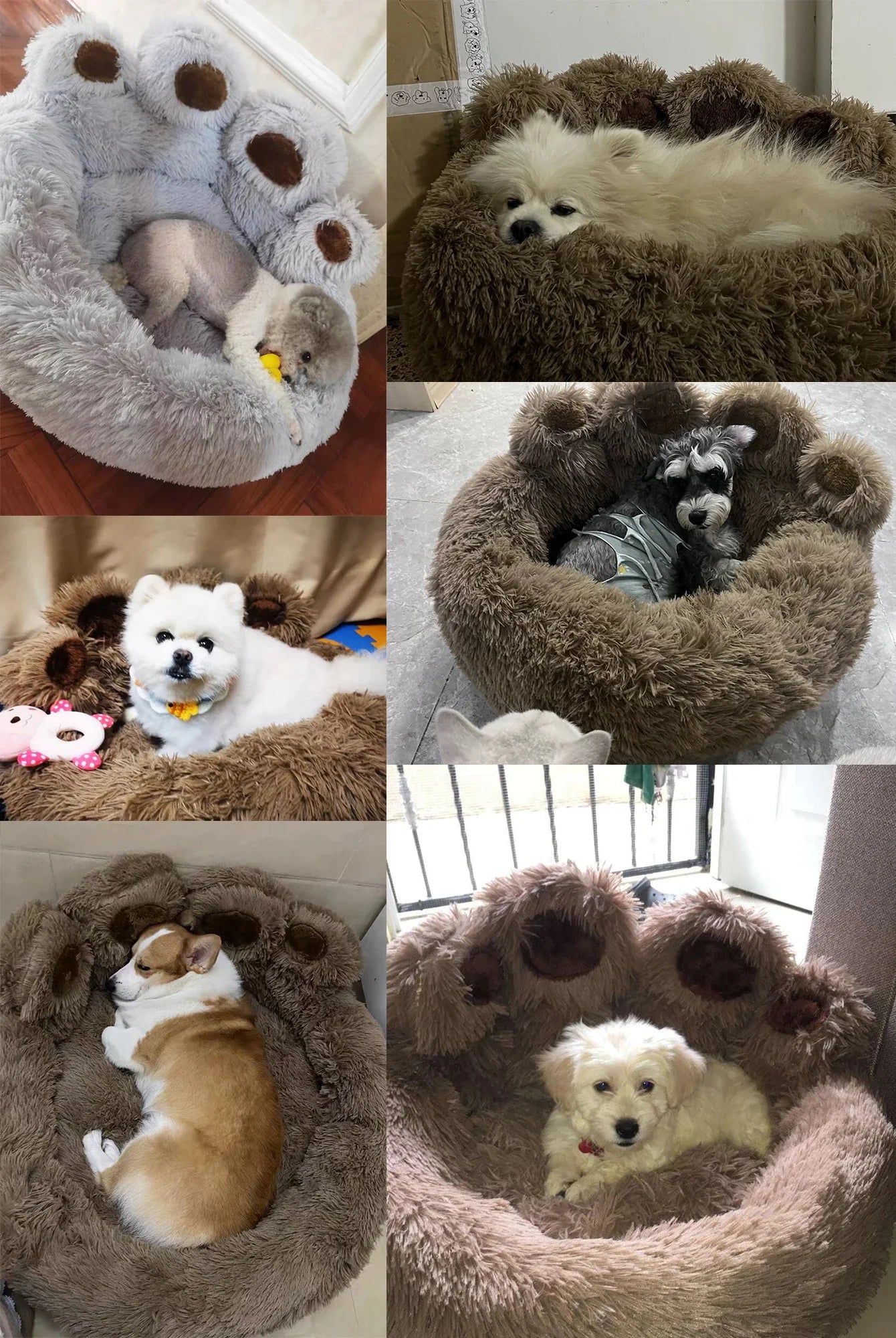 Fluffy Winter Dog Bed