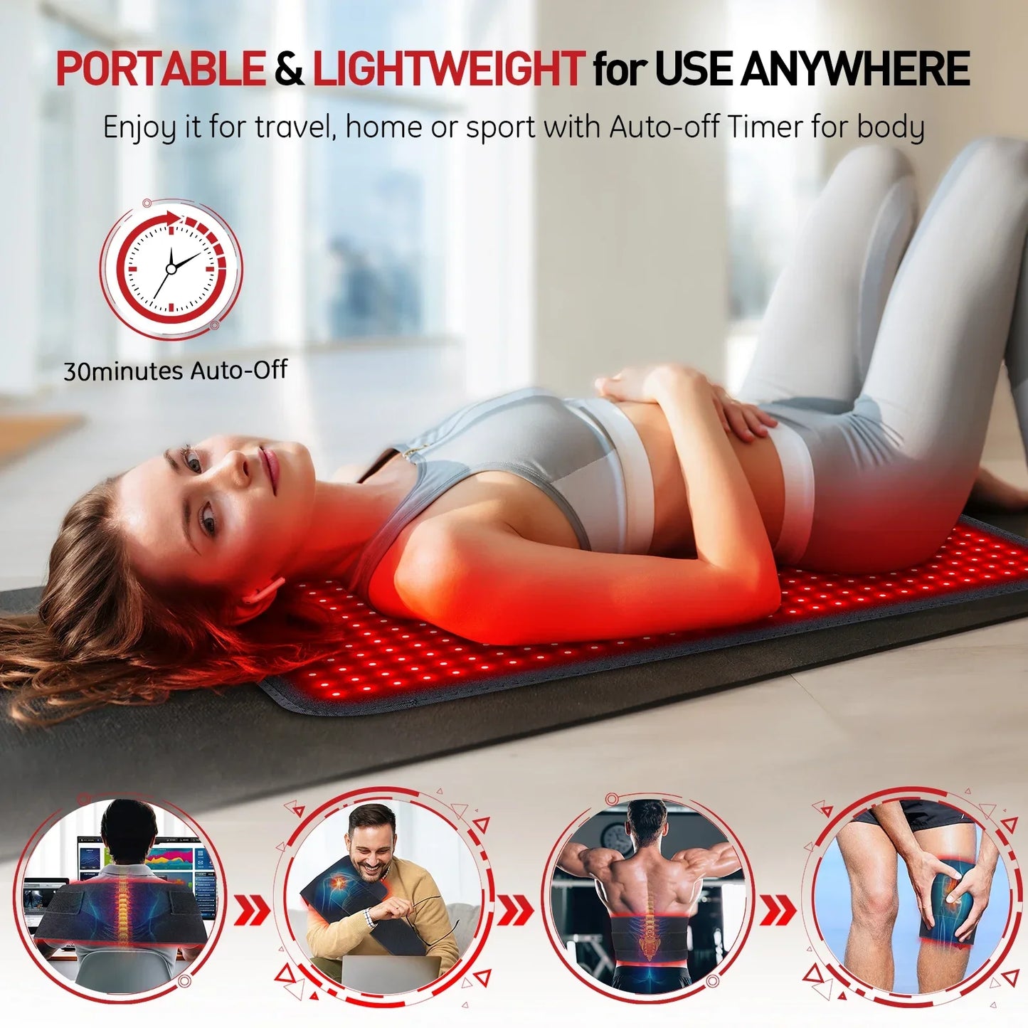 Red Light Therapy Heating Pad