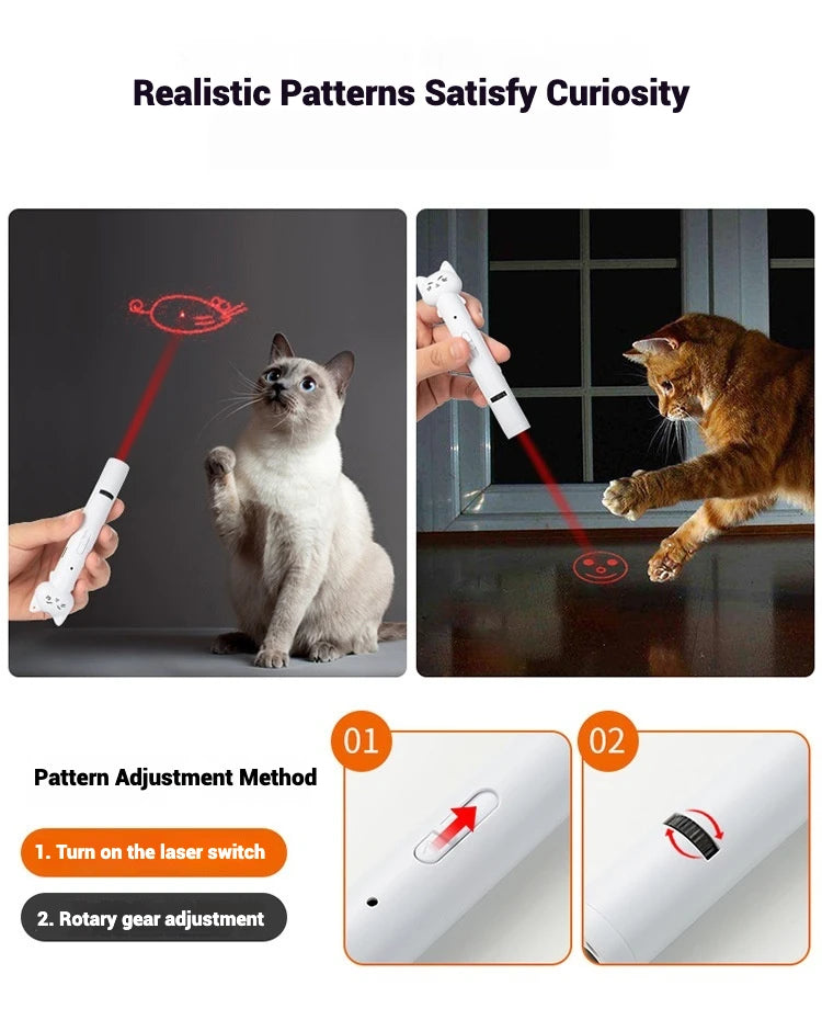 Multi-Pattern Infrared Cat Chaser for Exercise & Training