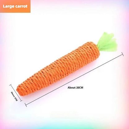 Cat Carrot Teeth Grinding Toy