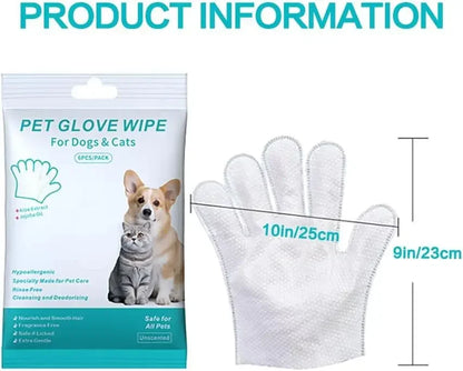 6Pcs Unscented Extra Thick Pet Cleaning Wipes