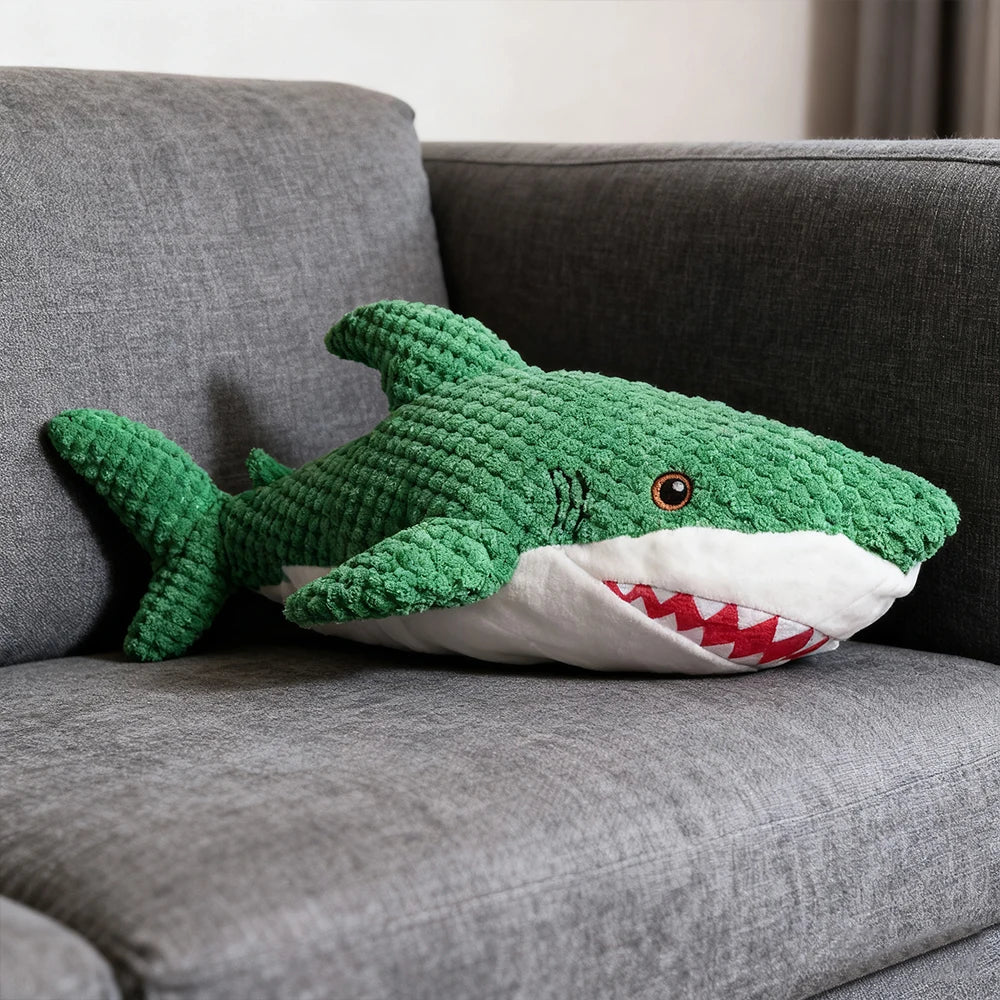 Shark-Shaped Chew-Resistant Plush Toy