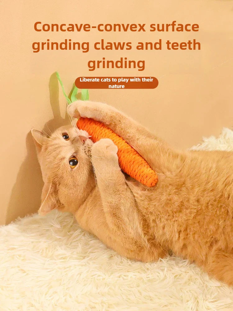 Cat Carrot Teeth Grinding Toy