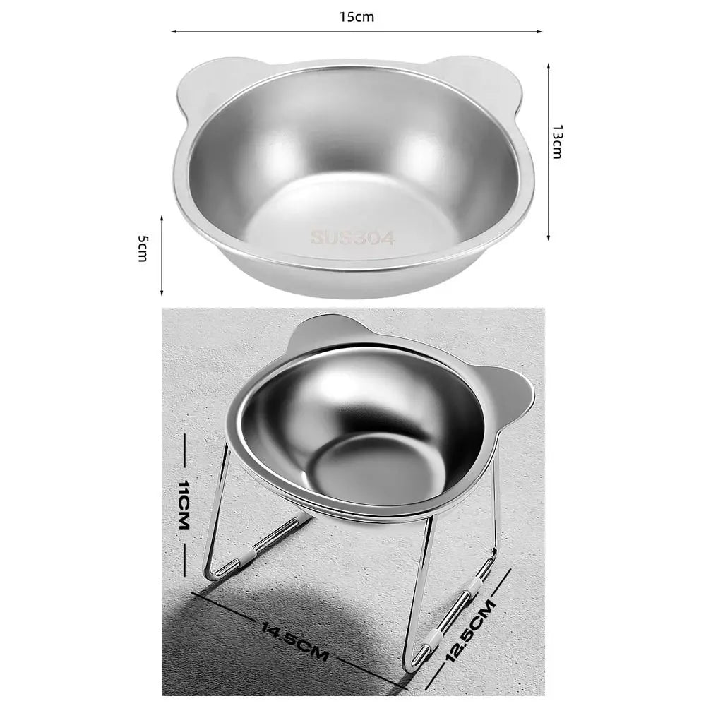 Ergo-Tilt Stainless Steel Pet Bowl