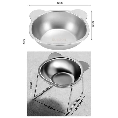 Ergo-Tilt Stainless Steel Pet Bowl
