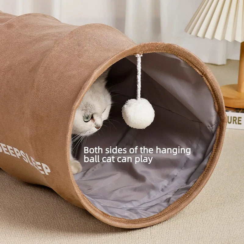 WhiskerWind Foldable Cat Tunnel