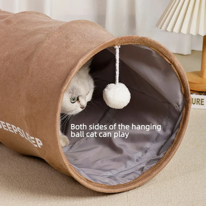 WhiskerWind Foldable Cat Tunnel