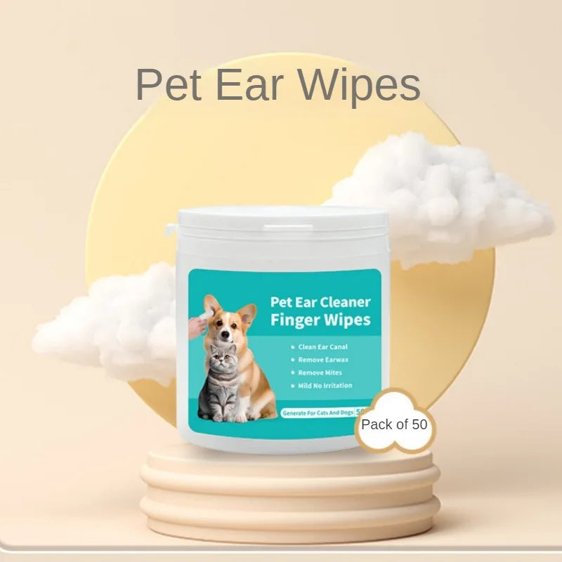 50 PCS Pet Ear Cleaning Kit