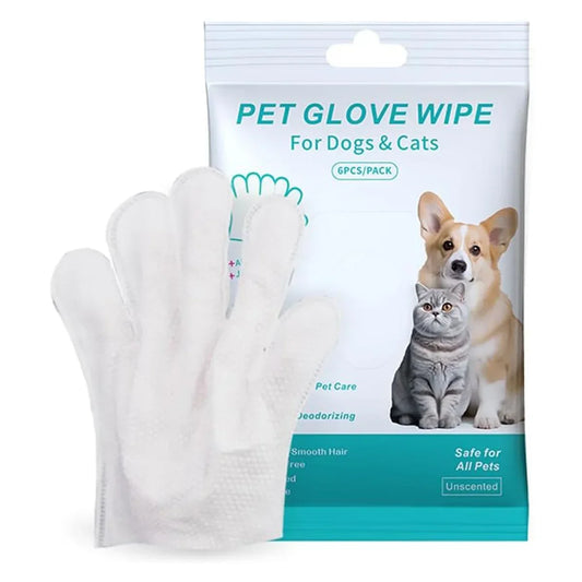 6Pcs Unscented Extra Thick Pet Cleaning Wipes