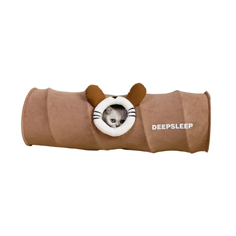 WhiskerWind Foldable Cat Tunnel