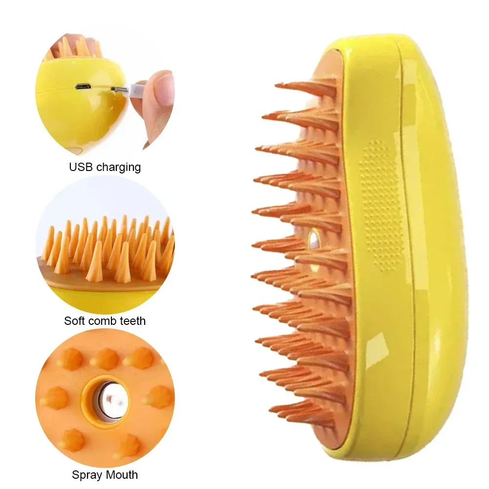 PurePaws 3-in-1 Steam Pet Brush