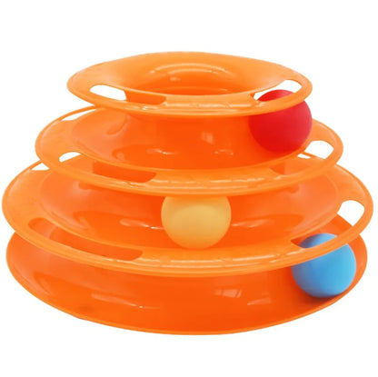 GalaxySpin 3-Layer Cat Track Toy