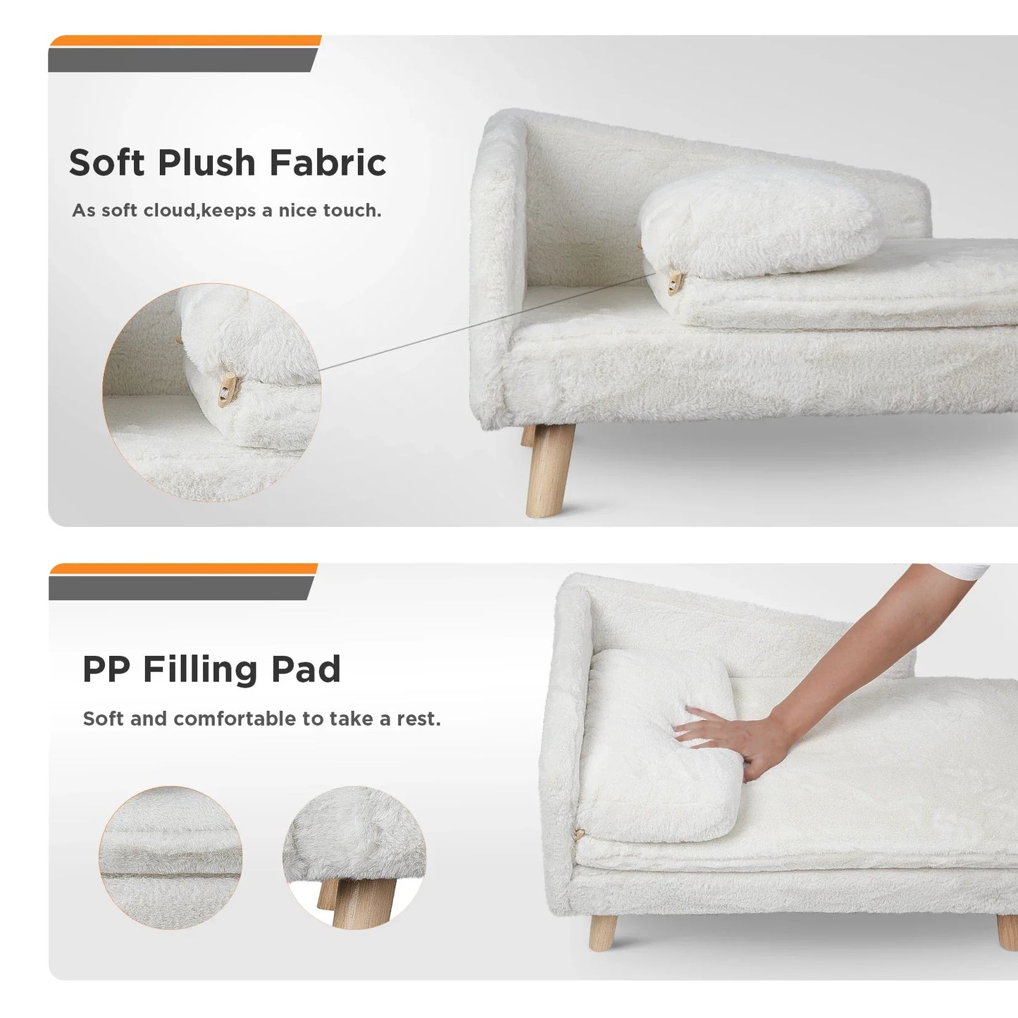 Nordic Elevated Pet Sofa Bed