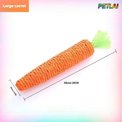 Cat Carrot Teeth Grinding Toy