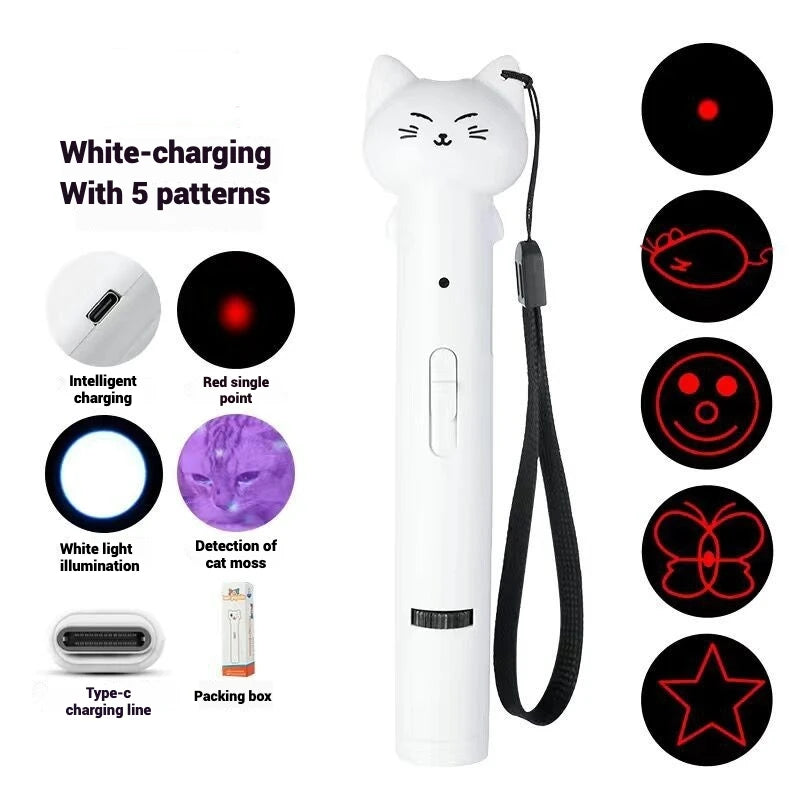 Multi-Pattern Infrared Cat Chaser for Exercise & Training