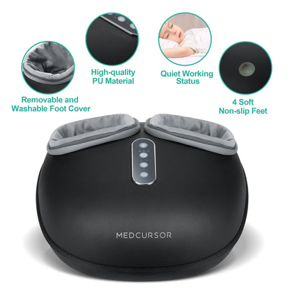 Medcursor Shiatsu Foot Massager Machine with Heat