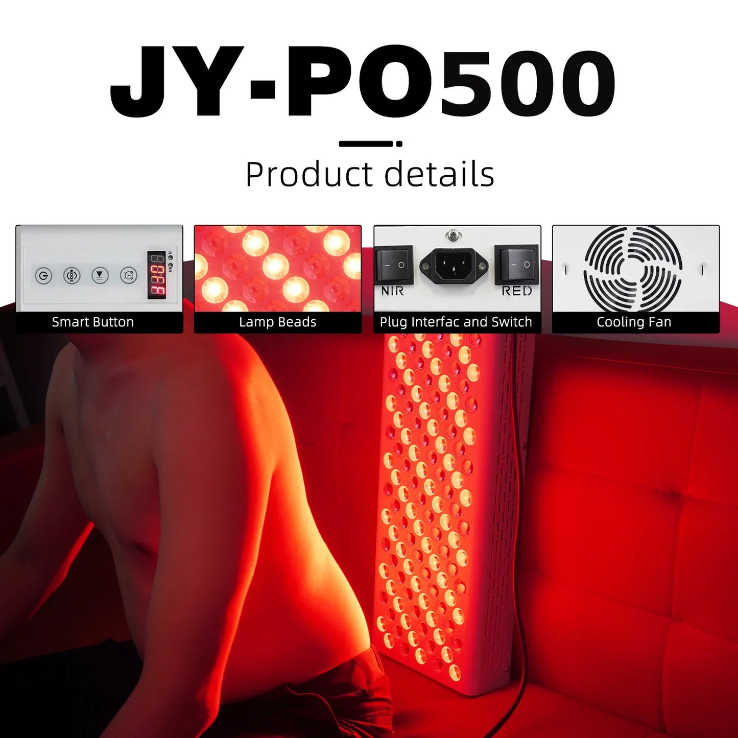 Dual-Chip Red & Near-Infrared LED Therapy Panel