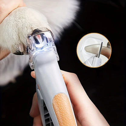 LED Light Pet Nail Clipper with Magnifying Glass