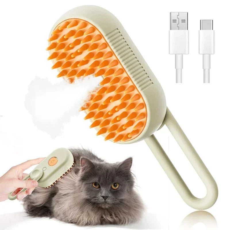 PurePaws 3-in-1 Steam Pet Brush