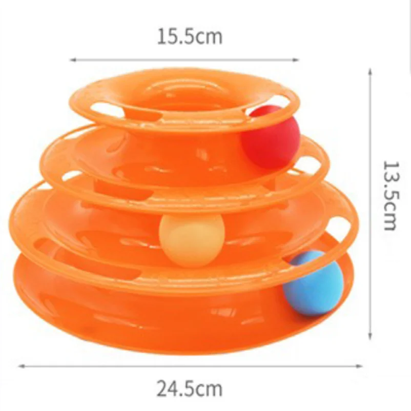 GalaxySpin 3-Layer Cat Track Toy