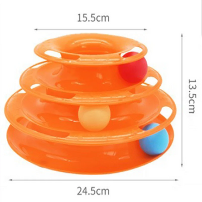 GalaxySpin 3-Layer Cat Track Toy