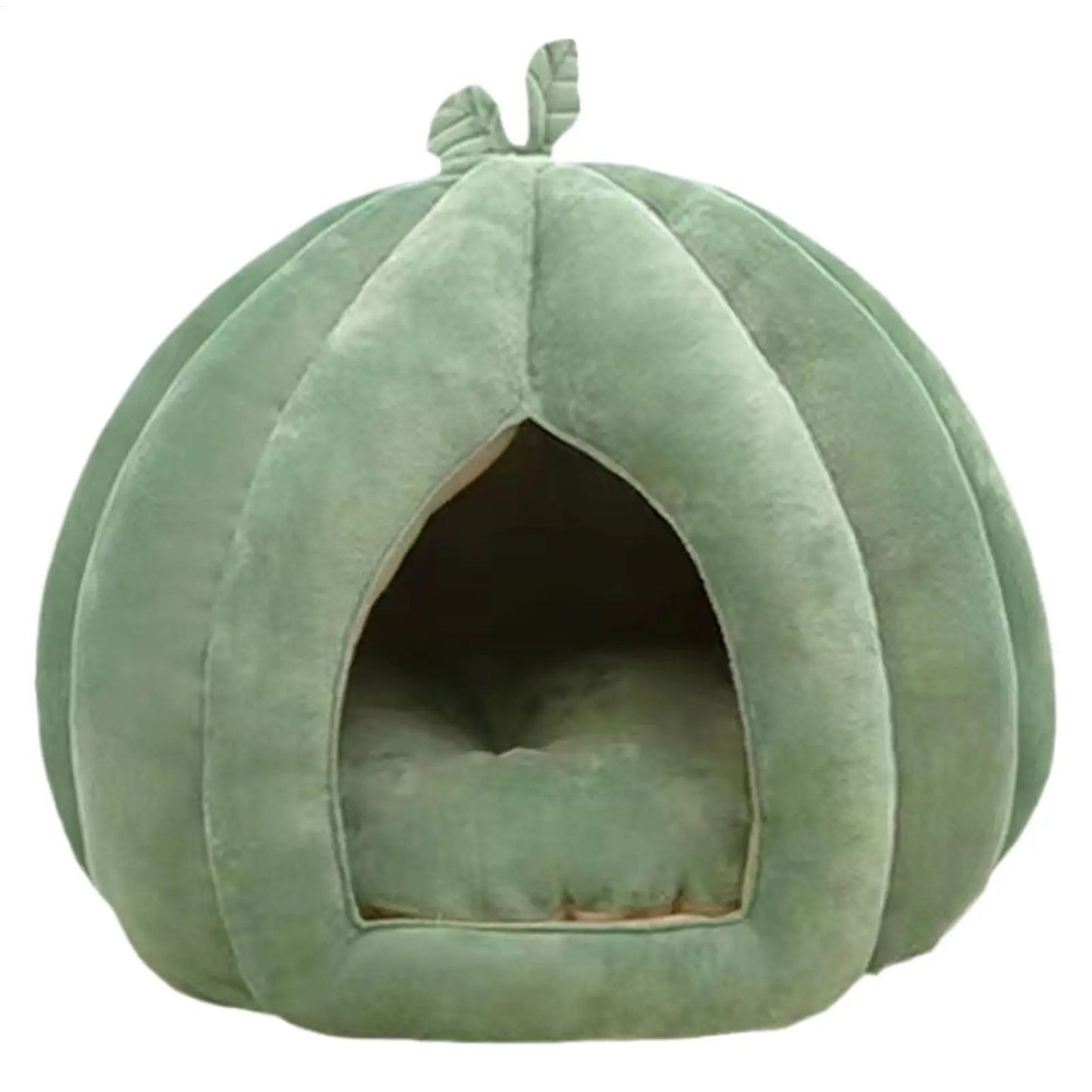 Enclosed Pumpkin Cat Bed