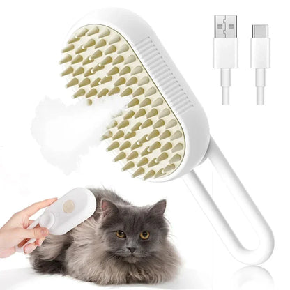 PurePaws 3-in-1 Steam Pet Brush