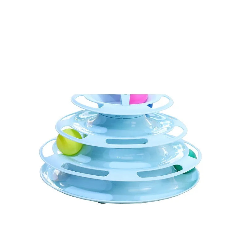 GalaxySpin 3-Layer Cat Track Toy