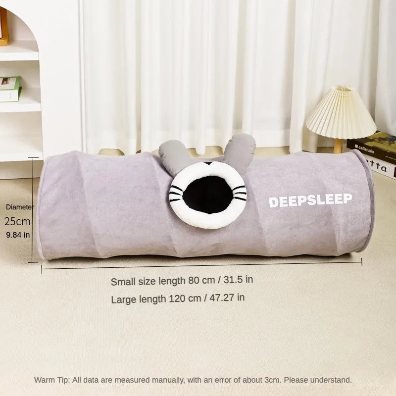 WhiskerWind Foldable Cat Tunnel