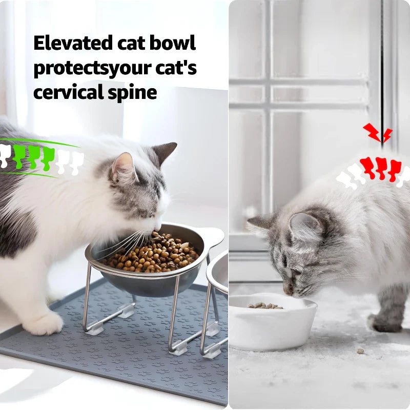 Ergo-Tilt Stainless Steel Pet Bowl