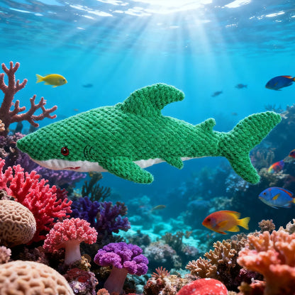 Shark-Shaped Chew-Resistant Plush Toy
