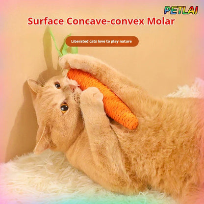 Cat Carrot Teeth Grinding Toy