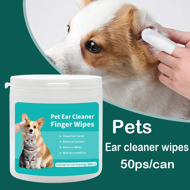 50 PCS Pet Ear Cleaning Kit