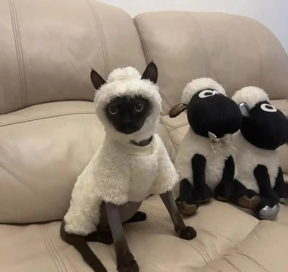 Hairless Cat Clothes Winter Warm Fleece