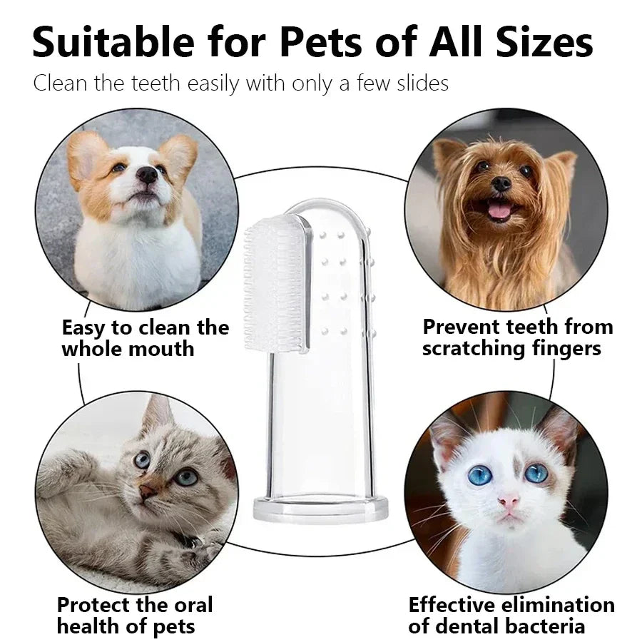 Finger-Fit Pet Toothbrush Set