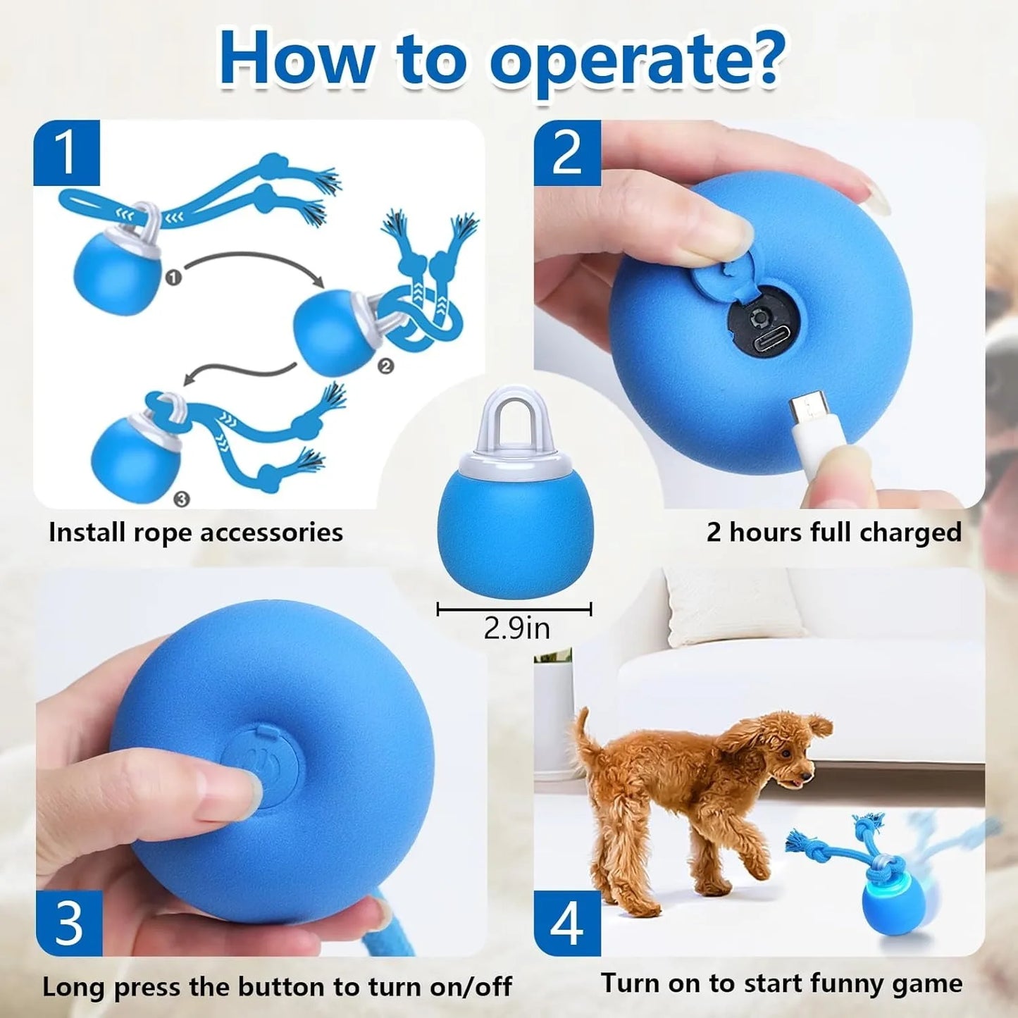 Interactive Moving Dog Ball