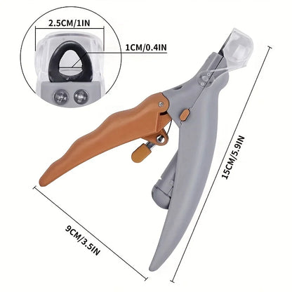 LED Light Pet Nail Clipper with Magnifying Glass