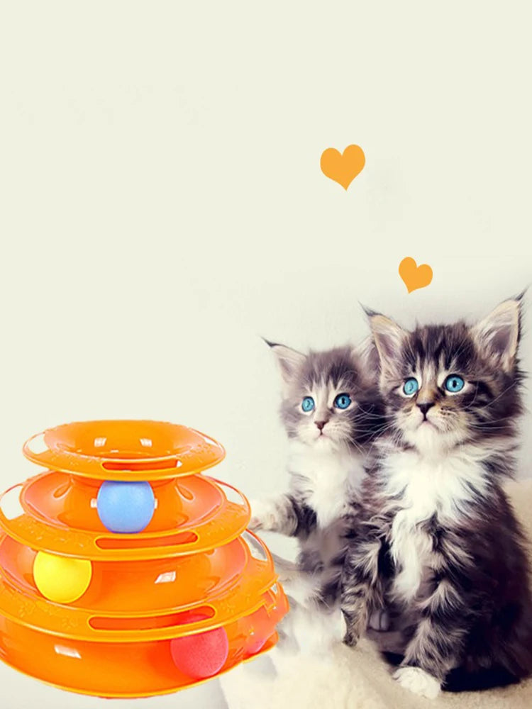 GalaxySpin 3-Layer Cat Track Toy