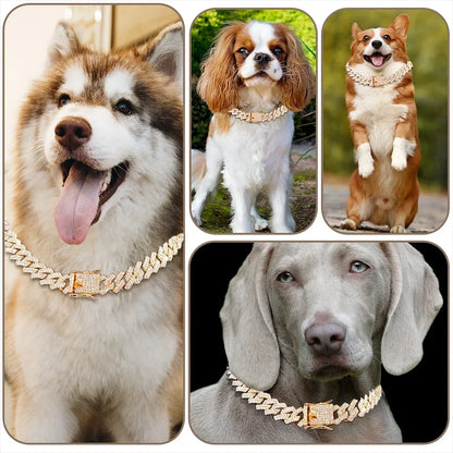 Cuban Link Diamond Collar