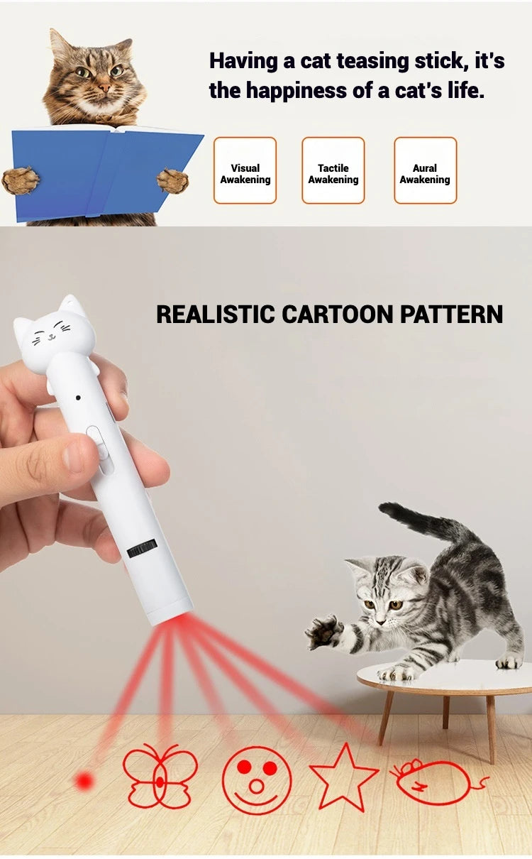 Multi-Pattern Infrared Cat Chaser for Exercise & Training
