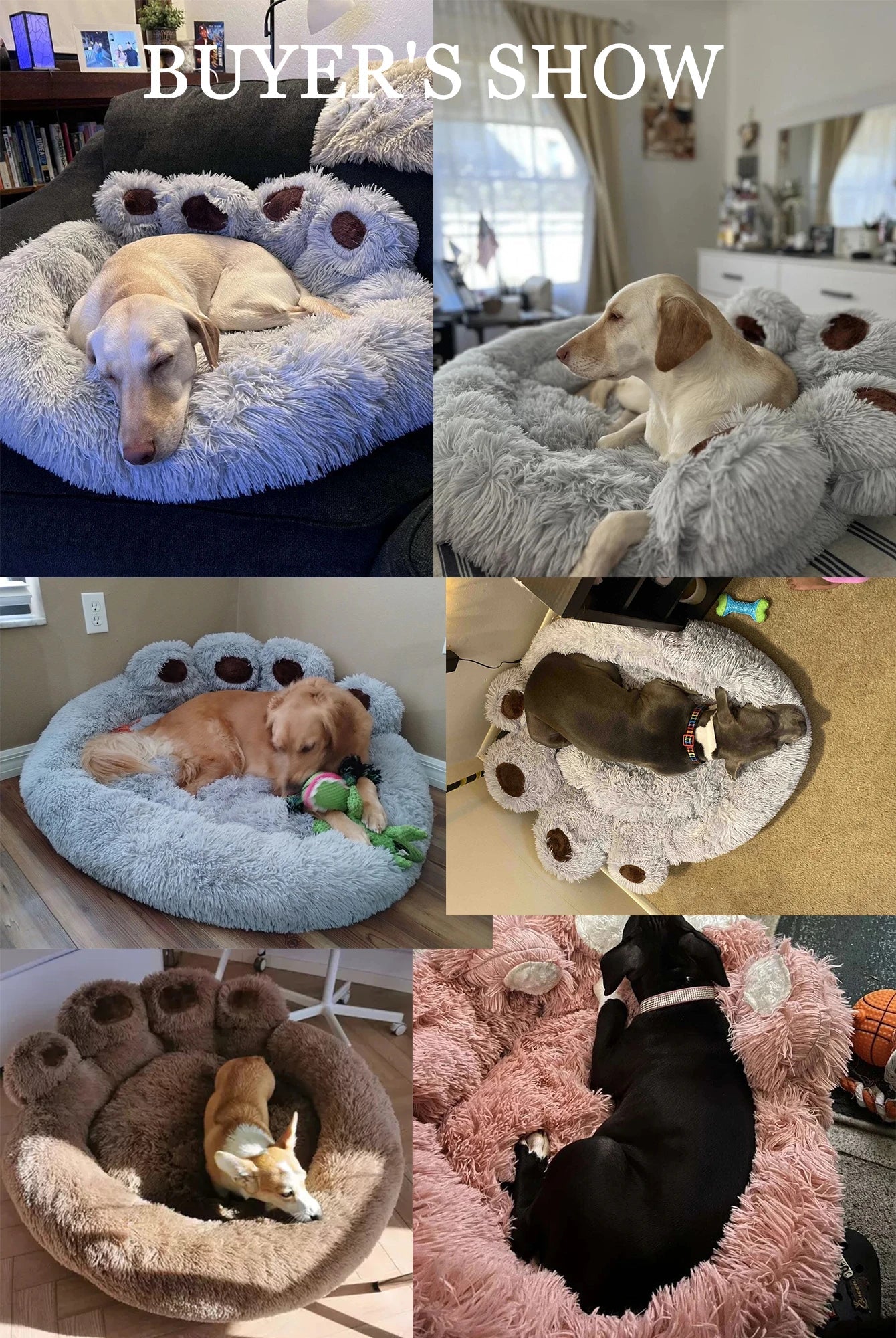 Fluffy Winter Dog Bed