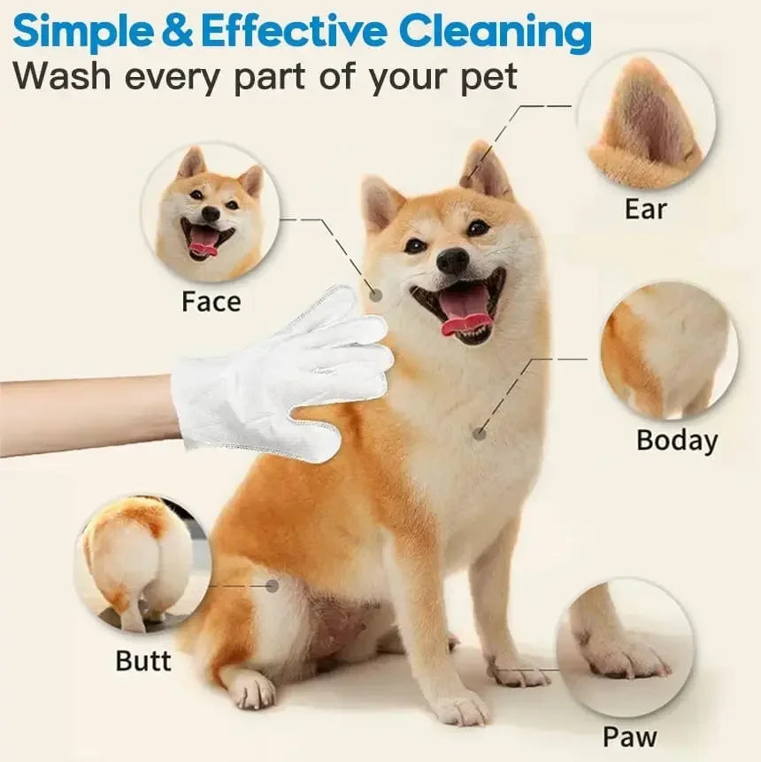 6Pcs Unscented Extra Thick Pet Cleaning Wipes