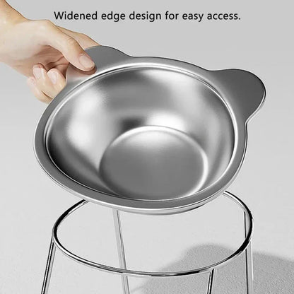 Ergo-Tilt Stainless Steel Pet Bowl