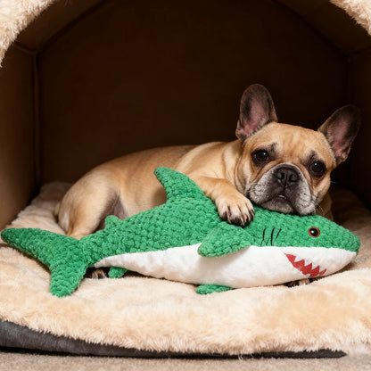 Shark-Shaped Chew-Resistant Plush Toy