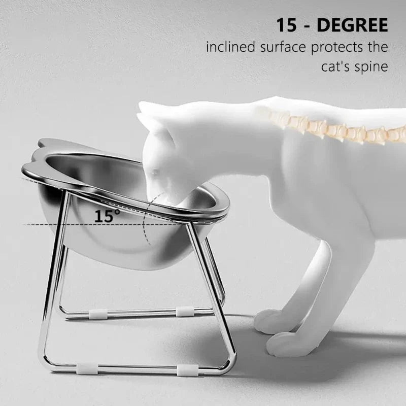 Ergo-Tilt Stainless Steel Pet Bowl