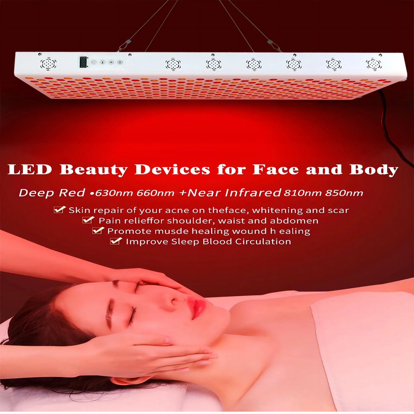 Dual-Chip Red & Near-Infrared LED Therapy Panel