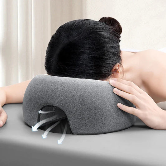 Ergonomic Face-Down Memory Foam Pillow